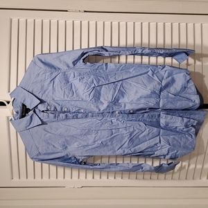 WHBM baby blue collared button up shirt sz 2